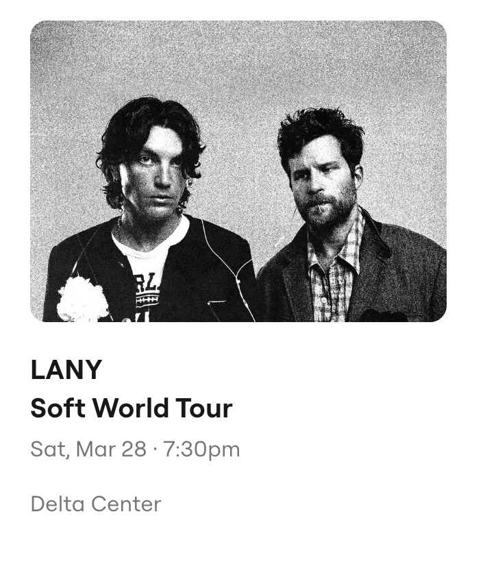 1 Single ticket Section F3 row 20