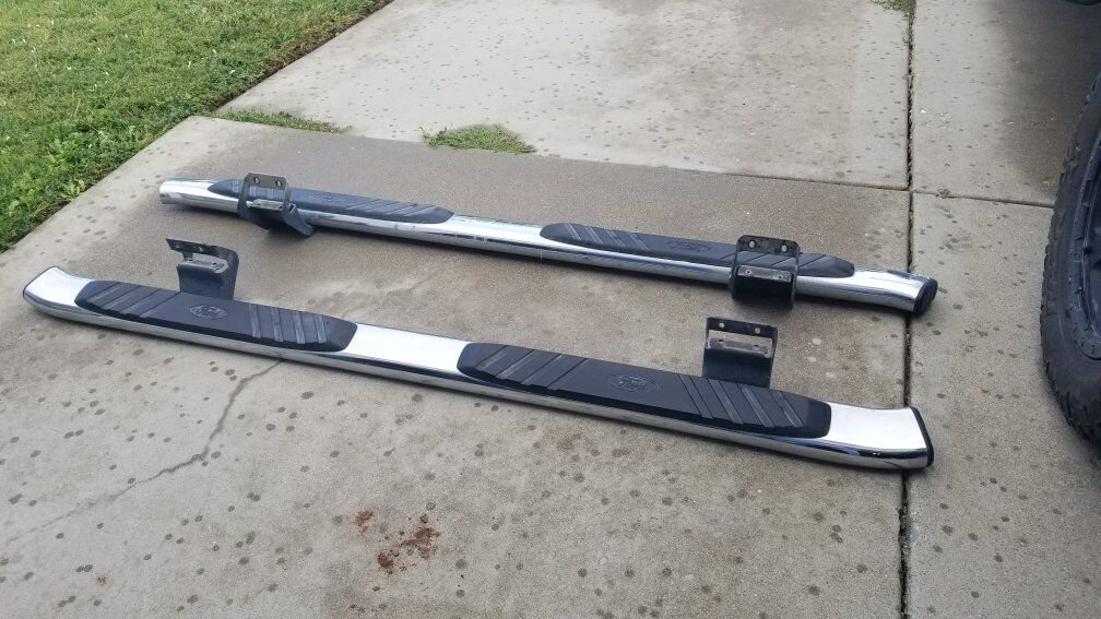 Used Stainless Curved Nerf Bars; Ford F150 2009-14