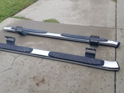 Used Stainless Curved Nerf Bars; Ford F150 2009-14