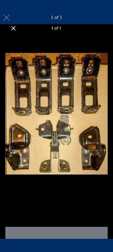 1996-2002 Toyota 4Runner OEM Rear Seat Mounting Brackets & Trim Covers