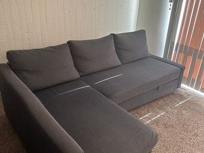 IKEA FRIHETEN Couch - Sleeper sectional,3 seat w/storage