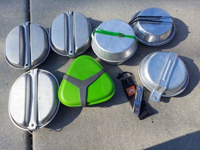 Camping equipment and mess kits