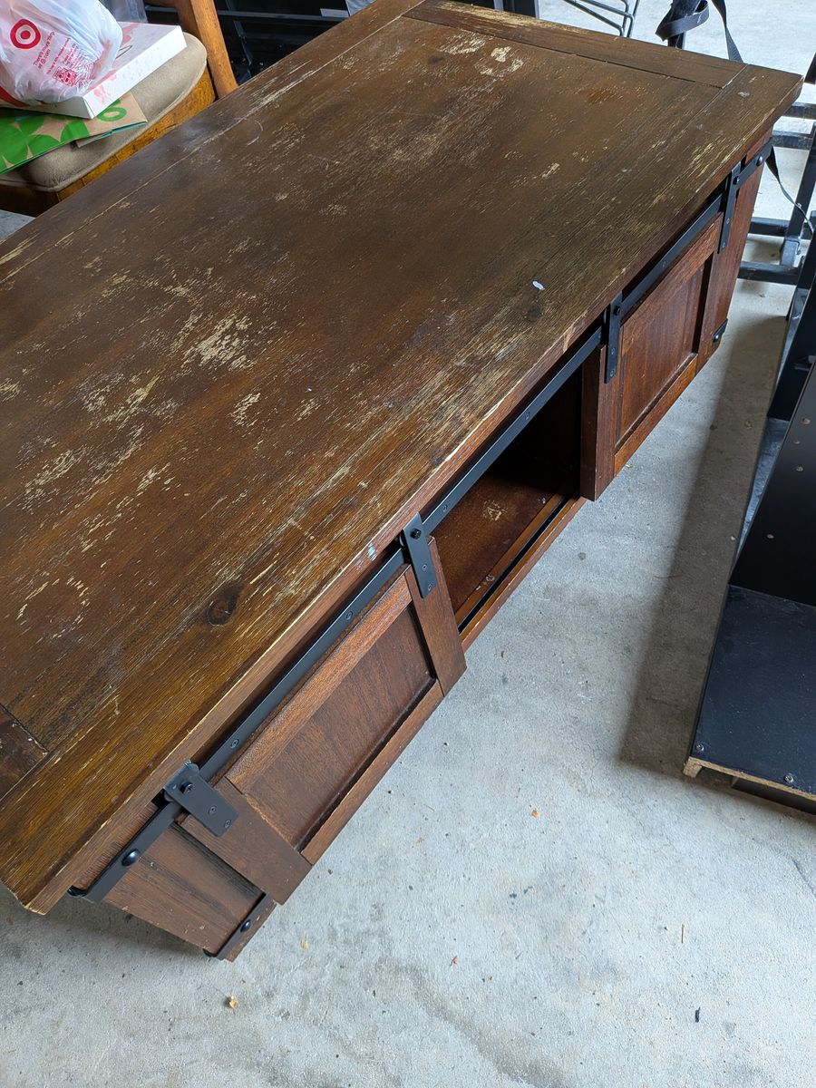 Barn style coffee table