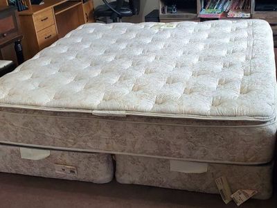 King Mattress w/ Box Springs and frame