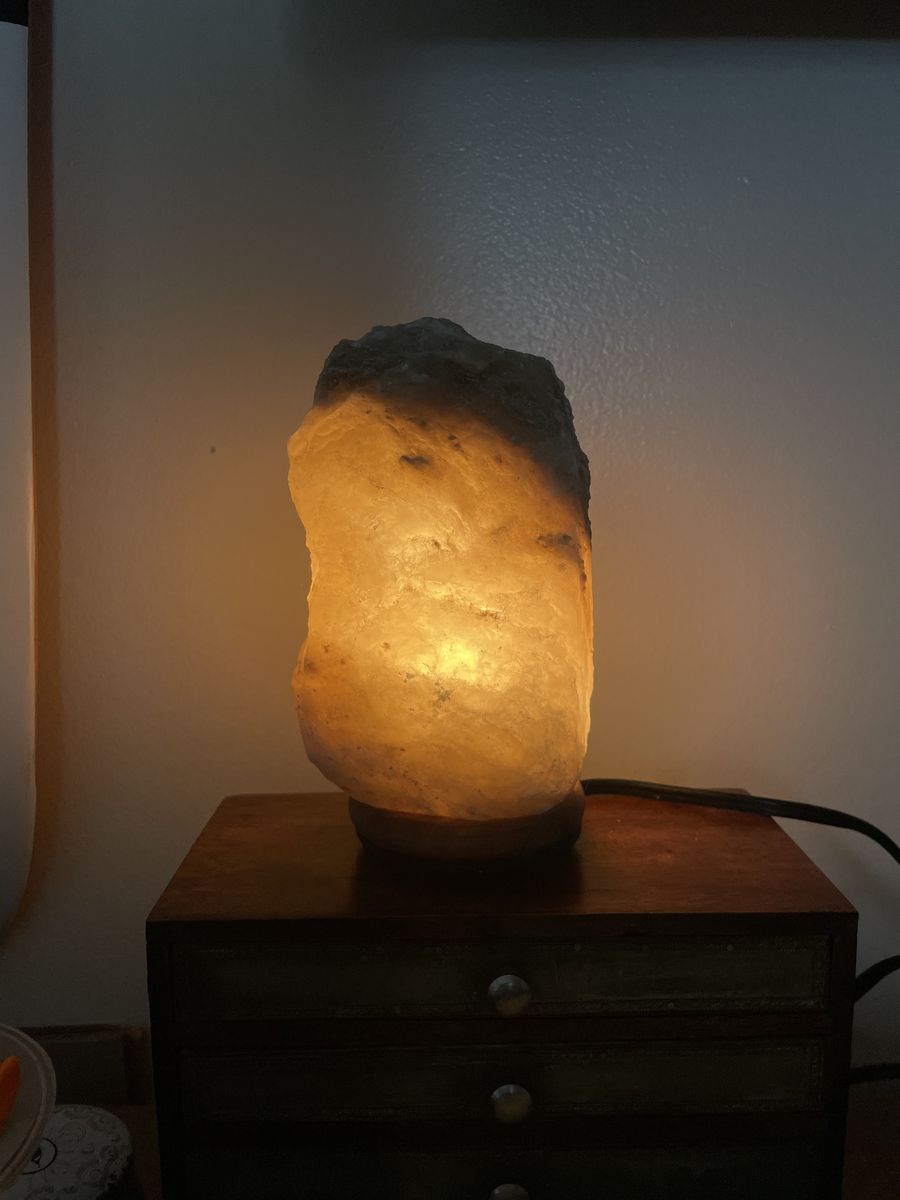 7 1/2 Grey Himalayan Salt Lamp