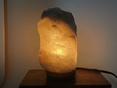 7 1/2 Grey Himalayan Salt Lamp