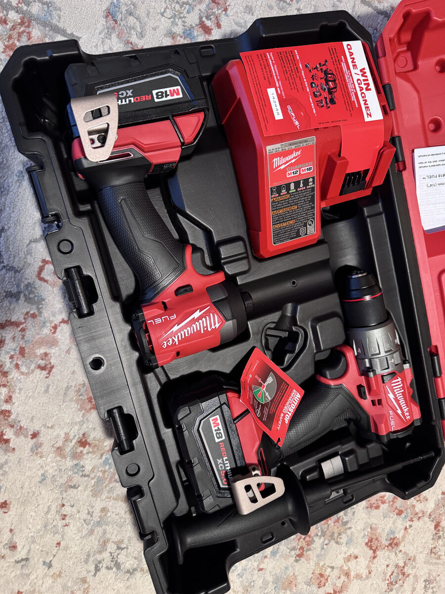 MILWAUKEE FUEL Hammer Drill Impact Driver Set 3697-22 NEW