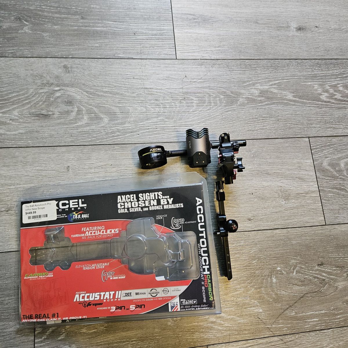 axcel accutouch single pin with UV hunting  scope