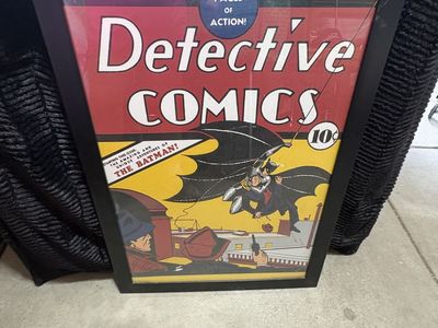 24X36 DC Comics Batman - Detective #1 Wall Poster, 36L x 24W, Black Framed Version