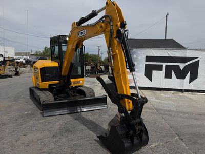 2022 JCB 55Z-1 Mini Excavator Tractor Thumb Angle Blade Ready To Work