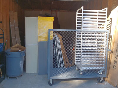 New Age Aluminum 20 Pan End Load Bun Pan Rack - 26"L x 20 3/8" W x 69 3/4"H