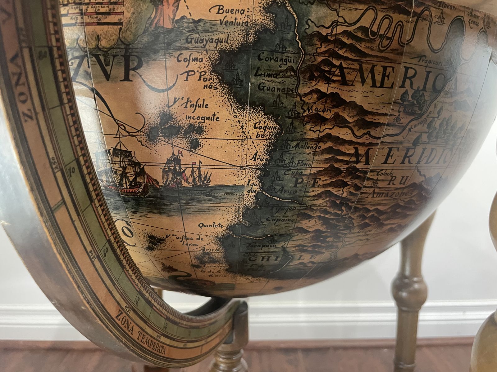 Vintage Globe Bar Cabinet