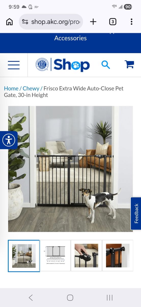 Frisco Extra Wide Pet Gate - Brand New