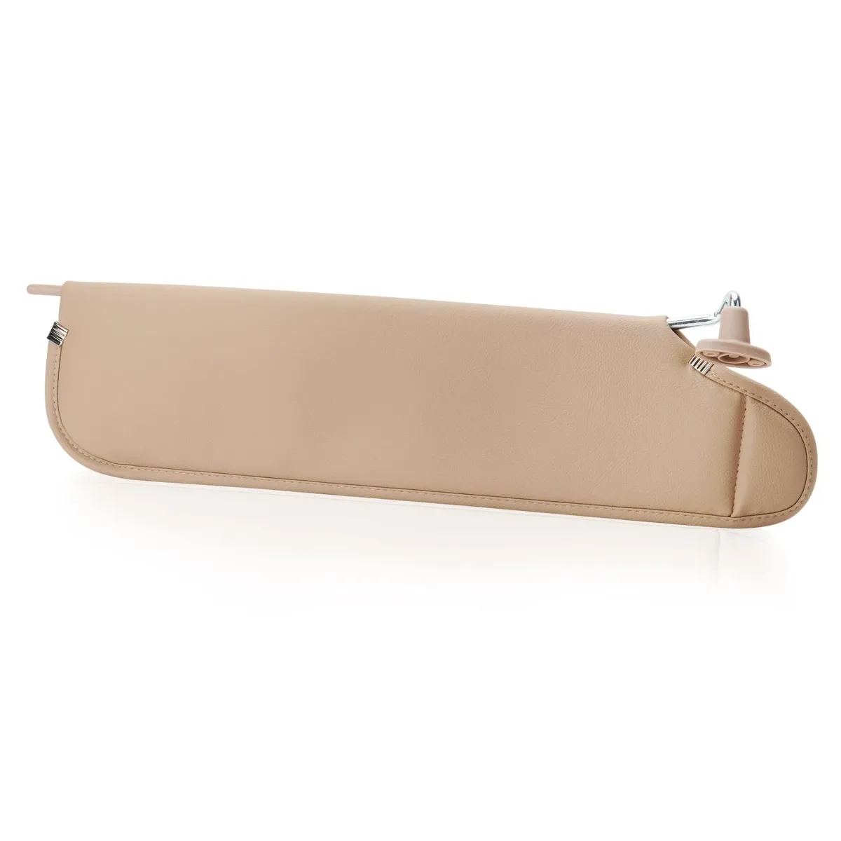 Beige Car Sun Visor Replacement Left Driver Side 30” x 6” Universal Vanity Shade