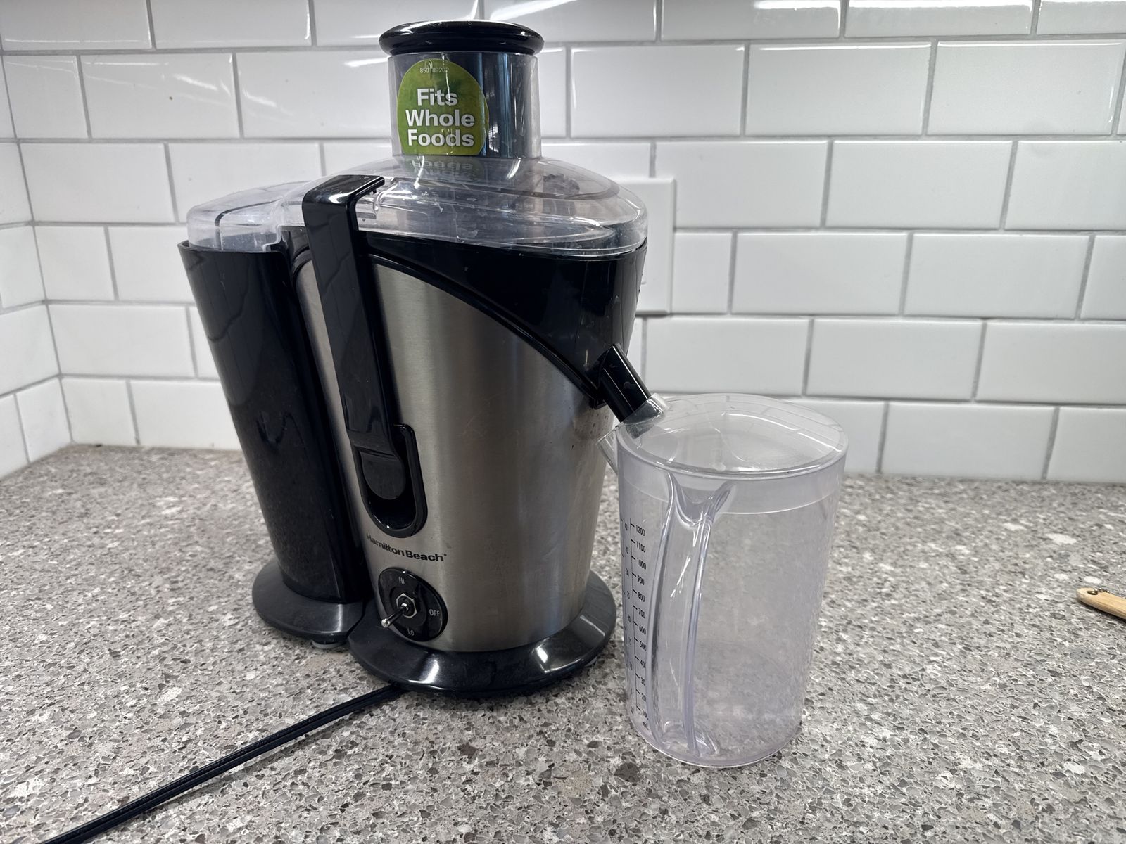 Hamilton Beach Big Mouth Juicer Machine, Stainless Steel, Fits Whole Foods