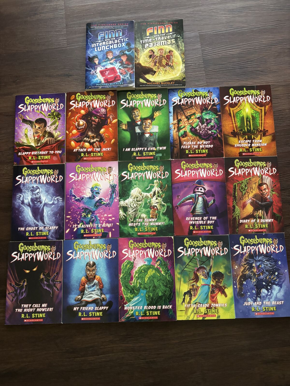 Finn/ goosebumps books