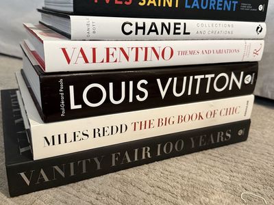 Fashion/Designer Coffee Table Book Bundle: Louis Vuitton, Vanity Fair 100 Years, The Big Book of Chic