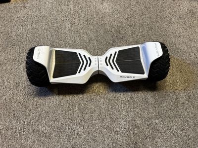 2 Halo Rover X Off-Road Hoverboards - Black and White, All-Terrain, Bluetooth Speakers