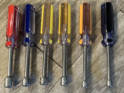 6 Sizes of Nut Drivers