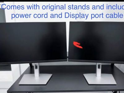 Dell Ultra Sharp u2422H 24-inch monitors $60 each or take both for $100 retails $360 each soundbar with purchase of both