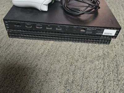 Microsoft Xbox One X 1TB Console (Black) with White Wireless Controller & HDMI Cable