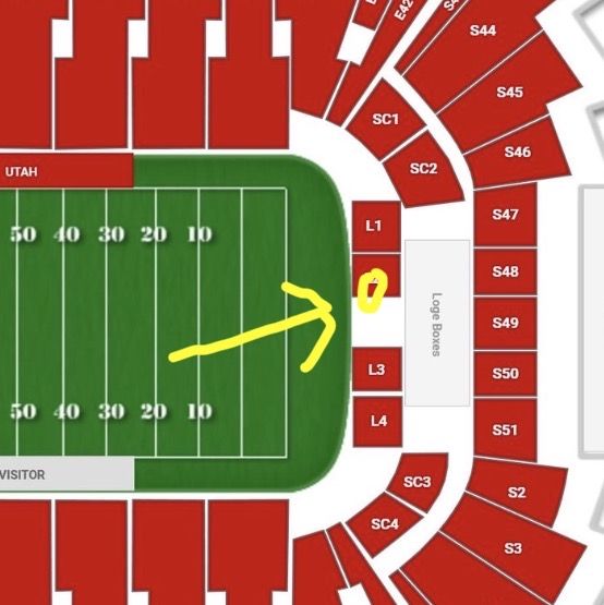 2- Lounge and Ledge Seats - South Endzone - Free Drinks/Food - Row 4 - Section L2