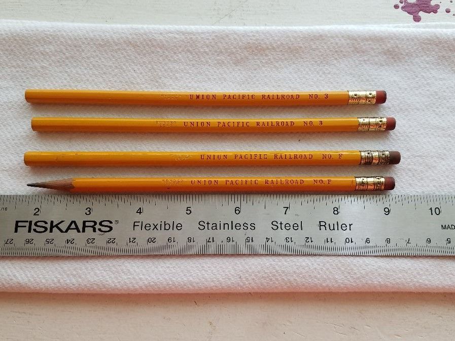 I’m selling four old school Union Pacific Railroad lead pencils............................