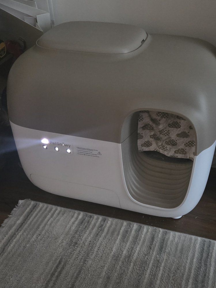 PetSnowy Self-Cleaning Automatic Cat Litter Box Smart Odor Removal Petsnowy