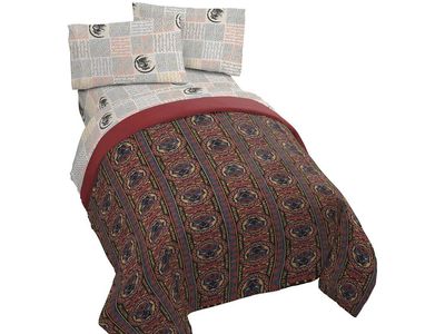 Marvel Black Panther Tribal 5 Piece Full Bed Set - Includes Comforter & Sheet Set - Super Soft Fade Resistant Polyester - (Offic