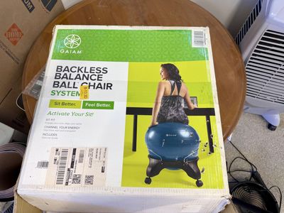 Gaiam Backless Balance Ball Chair System - Core & Posture Support