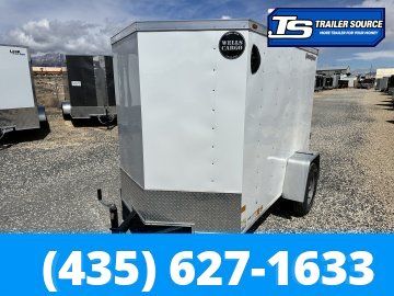 5x8 Wells Cargo FastTrac Enclosed Cargo Trailer - 5'6" Interior - 3.5K GVWR Rear Swing Door