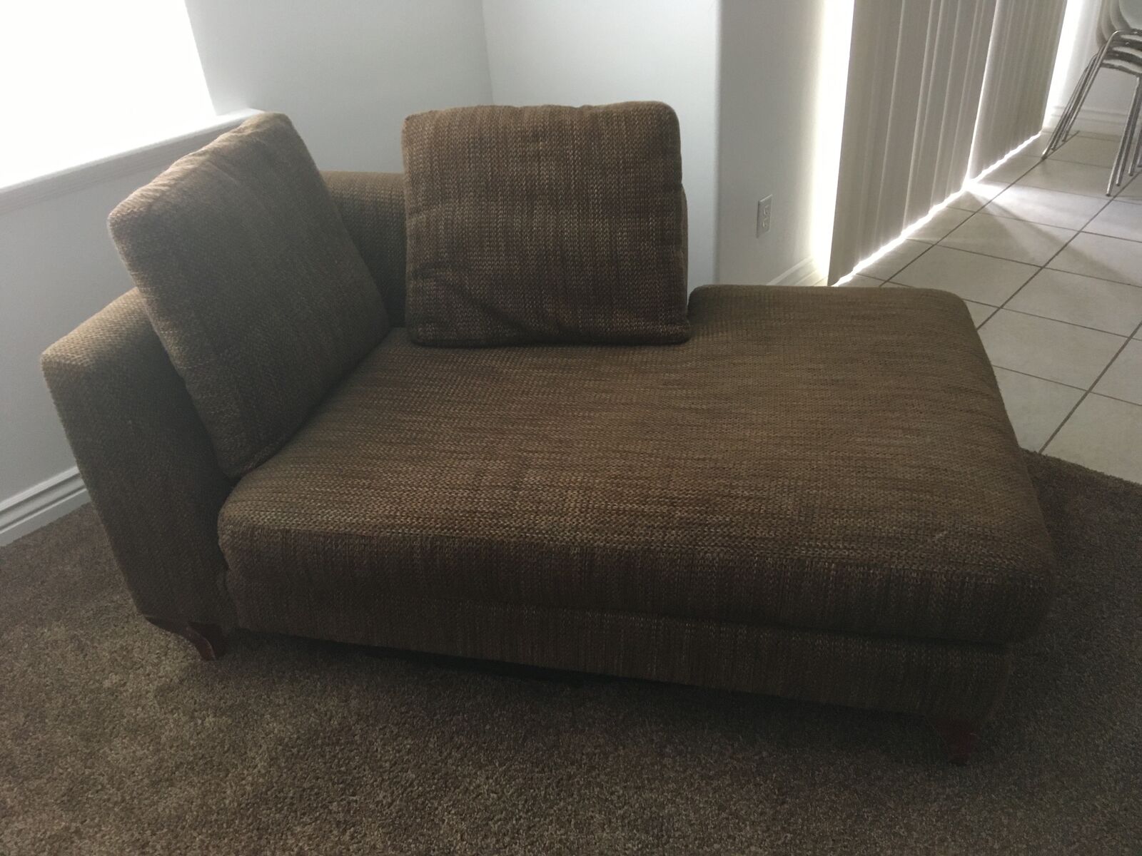 Brown Chaise Sofa