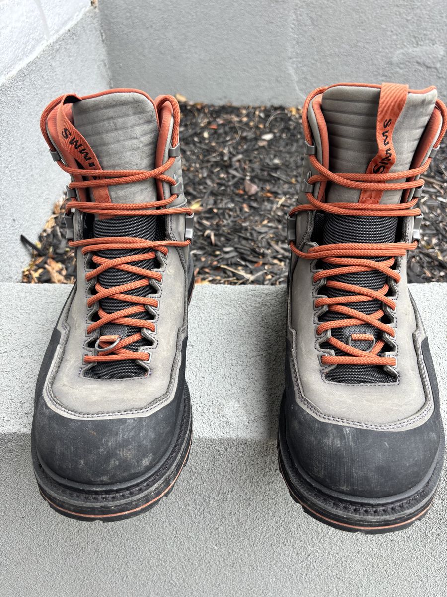 Simms G3 wading boots - Vibram sole. Size 11