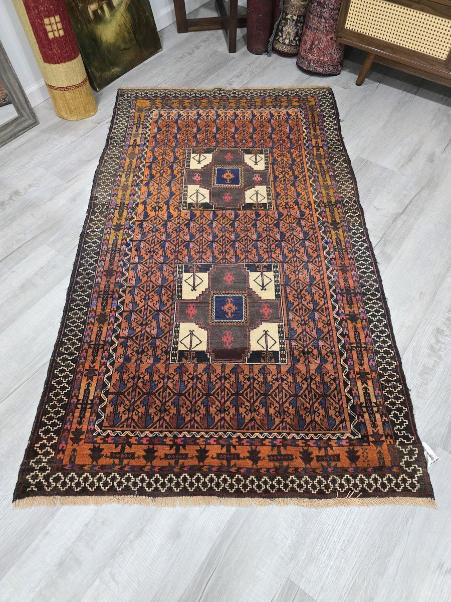 Antique Afgan Turkman wool Rug
