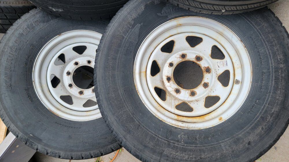 Trailer tires 5 ST235 85 R16 Load Range F heavy dt