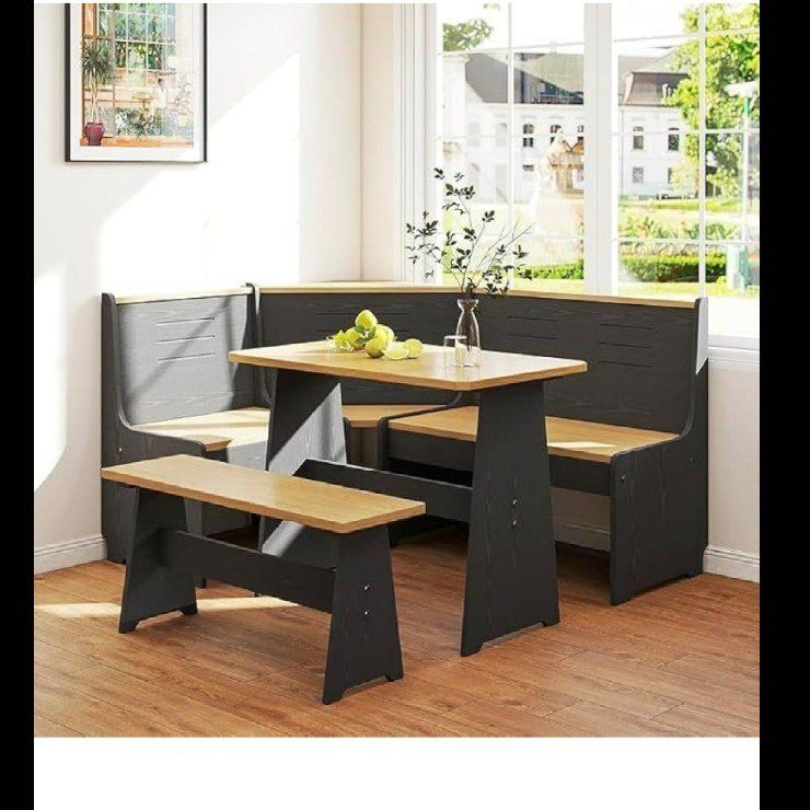 NEW- Breakfast Nook Dining Table Set