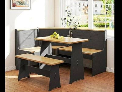 NEW- Breakfast Nook Dining Table Set
