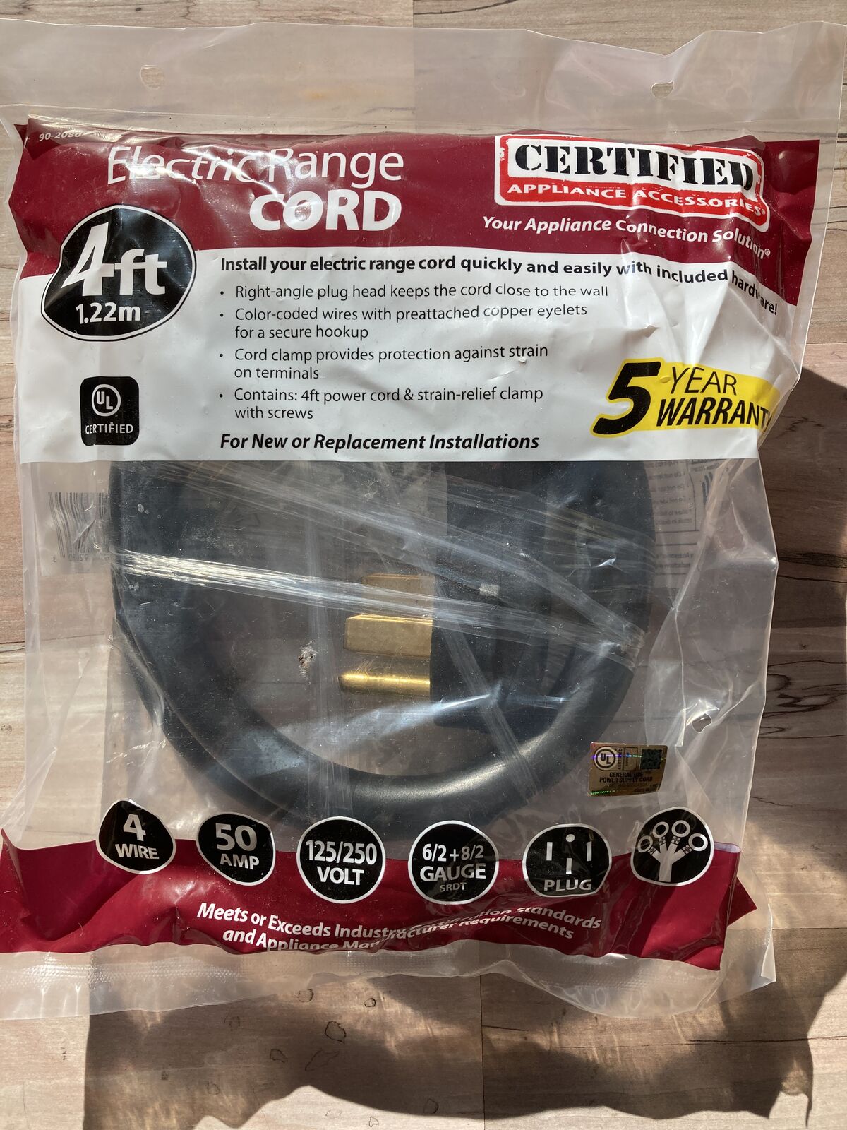 Range Whip, Electric Range Cord