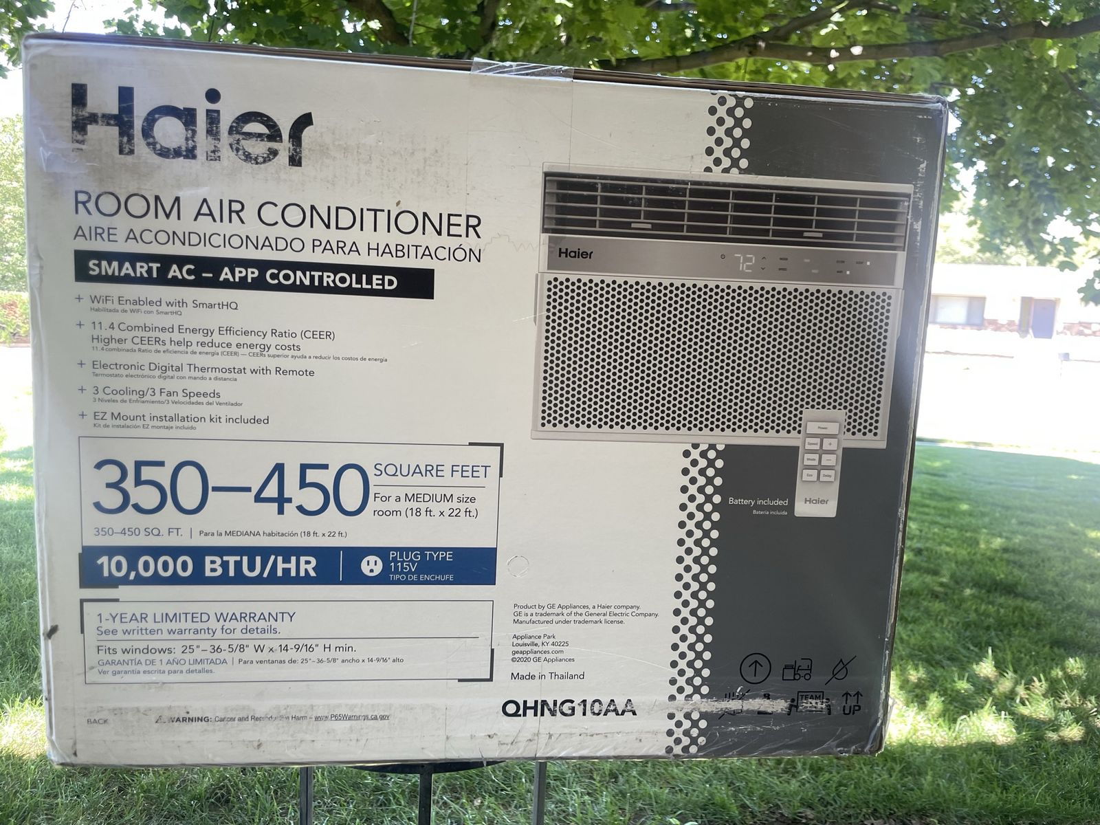 Haier 10,000 BTU Smart Room Air Conditioner - Model QHNG10AA