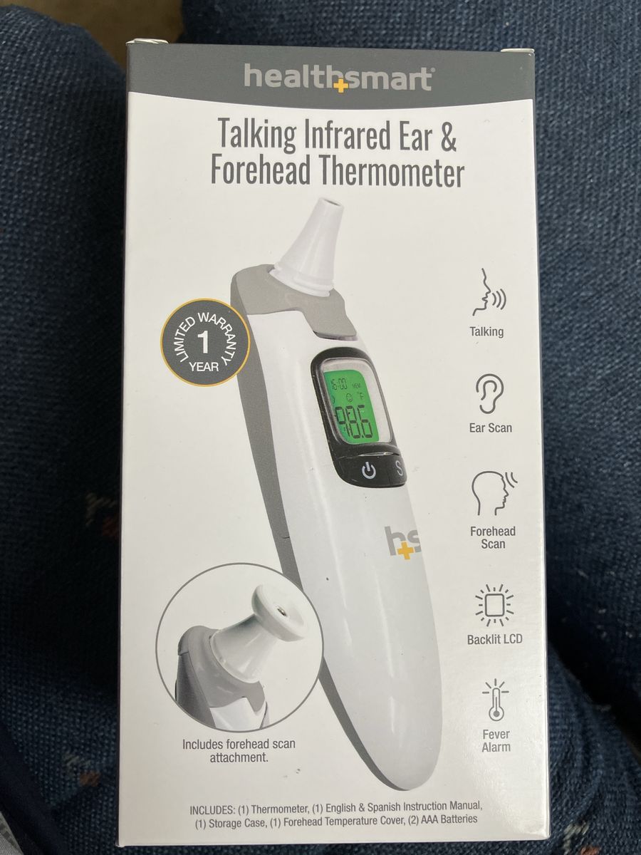 New healthsmart Talking Infrared Ear & Forehead Thermometer