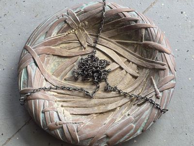 Decorative Hanging Bird Bath Bronze