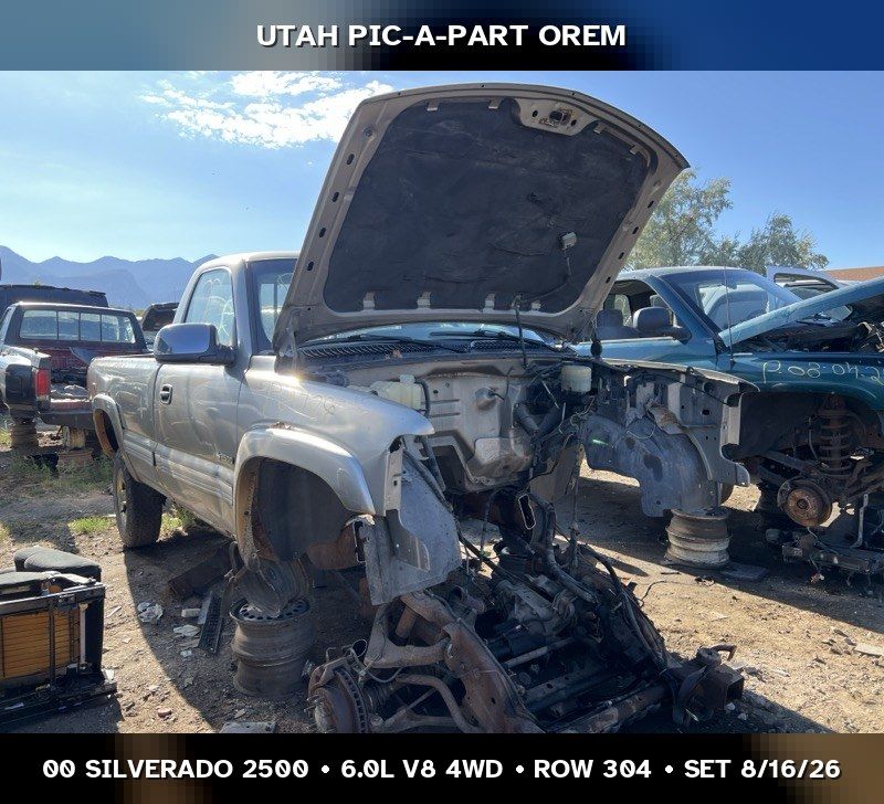 Just In! 2000 Chevrolet Silverado 2500 GMT800 Parts - UTPAP Orem
