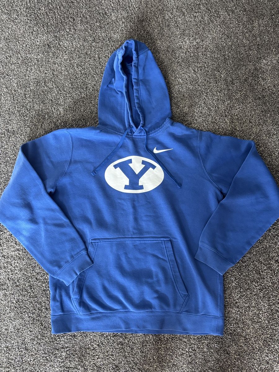 Nike BYU Blue Men's Hooded Sweatshirt- Size Medium