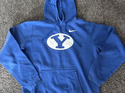 Nike BYU Blue Men's Hooded Sweatshirt- Size Medium
