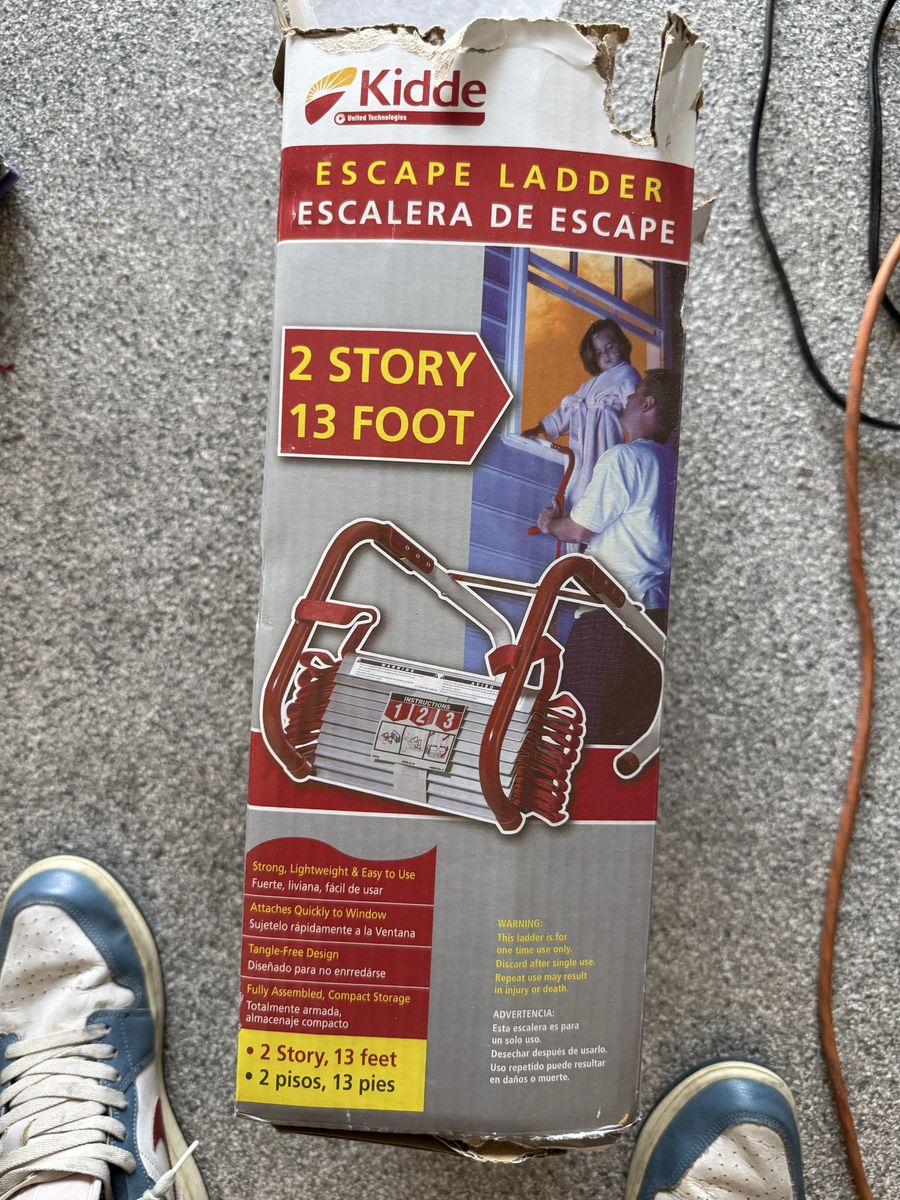 Kidde 2-Story Emergency Fire Escape Ladder - 13 Feet