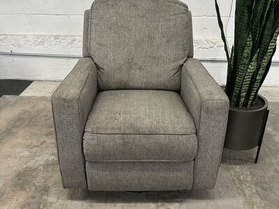 COSTCO TRUE INNOVATIONS MAINE FABRIC SWIVEL CHAIR/RECLINER!