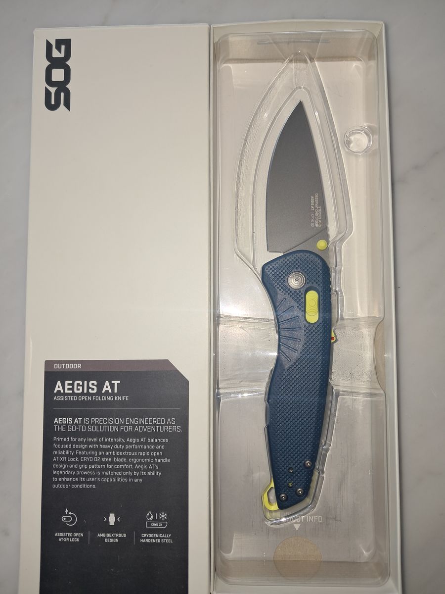SOG Aegis AT Tanto Knife NIB