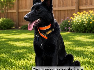 ONLY 4 GIRLS LEFT!!!!! American Kennel Club Registered Black German Shepherd puppies.