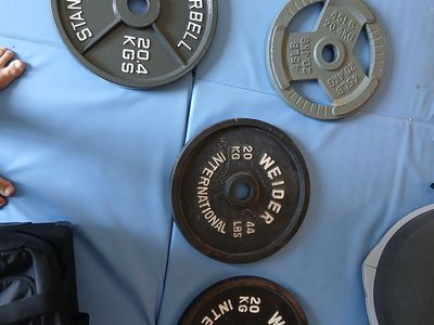 Four 45lb plates