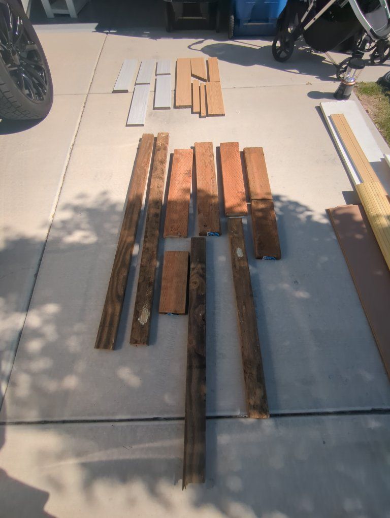 Trex & Pressure Treated Wood Pieces